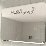 "Believe in Yourself" Mirror Sticker - Image 6