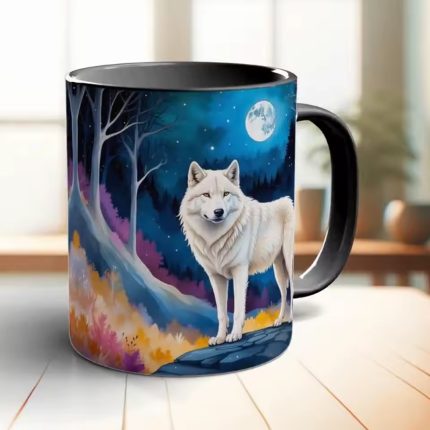 Lunar Wolf Ceramic Mug
