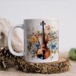 Melody Muse Ceramic Mug - Music Theme Edition