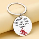 "Run With Your Heart" Keychain