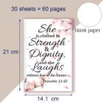 Strength & Dignity Floral Scripture Notebook - Image 4