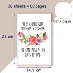 Strength & Dignity Floral Scripture Notebook - Image 7