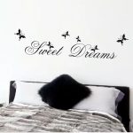 "Sweet Dreams" Butterfly Wall Sticker - Elegant Room Décor